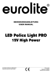 EUROLITE Strobe police beacon user manual