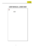 USER MANUAL LEMON MB1