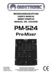 OMNITRONIC PM-524 User Manual