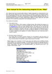 User manual for the measuring program IC.exe “ISee!”