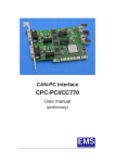 CPC-PCI/CC770 User Manual - EMS