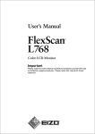User's Manual FlexScan L768