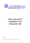 User manual for Installation the Character-Set