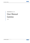 User Manual GAMMA