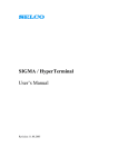 SIGMA / HyperTerminal User's Manual
