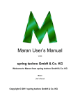 Maran User's Manual - spring techno GmbH