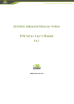 InSwitch Industrial Ethernet Switch ISM Series User's Manual