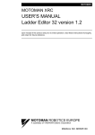 USER'S MANUAL Ladder Editor 32 version 1.2