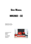 User Manual MR2002