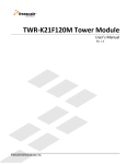 TWR-K21F120M Tower Module – User's Manual