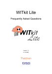 WITkit Lite User Manual