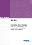 User Manual MIO-2263