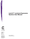 Lenti-X™ Lentiviral Expression User Manual