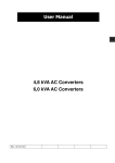 4,8 kVA AC Converters 6,0 kVA AC Converters User Manual
