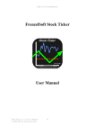 FrenzelSoft Stock Ticker User Manual
