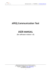 APEQ Communication Tool USER MANUAL