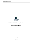 MERIS/(A)ATSR Synergy Toolbox Software User Manual
