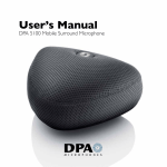 User's Manual - DPA Microphones