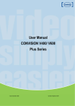 User Manual CONVISION V400/ V600 Plus Series