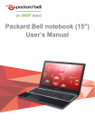 Packard Bell notebook (15") User's Manual