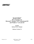 ORTEC MAESTRO-32 v7 User's Manual 777800P