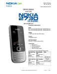 Nokia 2730 classic RM-578 579 Service Manual L1L2