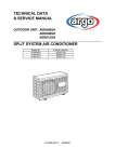 TECHNICAL DATA & SERVICE MANUAL SPLIT SYSTEM AIR