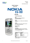 Nokia E6-00 RM-609 Service Manual Level 1&2