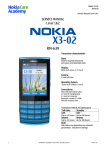 Nokia X3-02 RM-639 Service Manual Level 1&2