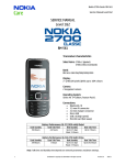 Nokia 2700 classic RM-561 Service Manual L1L2
