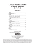 LARGE DIESEL ENGINE SERVICE MANUAL