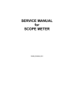 SERVICE MANUAL for SCOPE METER