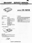 SERVICE MANUAL - sharp pc-1600