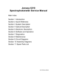 Jenway 6310 Spectrophotometer Service Manual