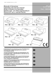 Manuale d'istruzione Operating and service manual Mode d'emploi