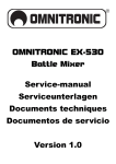 OMNITRONIC EX-530 Service-manual Serviceunterlagen