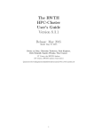 The RWTH HPC-Cluster User's Guide Version 8.3.1