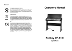 Operators Manual Funkey DP-61 II