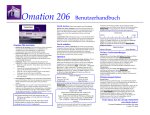 Omation 206 Operators Manual