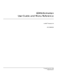 EDMInformation User Guide and Menu Reference