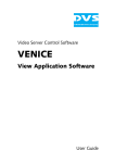 VENICE View Application Software User Guide (Version 1.0)