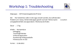 Workshop 1: Troubleshooting