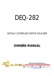 OWNERS MANUAL -> DEQ-282