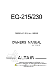 OWNERS MANUAL -> EQ-215/230 - Veranstaltungstechnik mieten