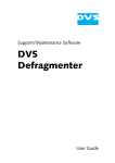 DVS Defragmenter User Guide (Version 2.0)