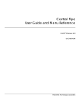 Control Pipe User Guide and Menu Reference