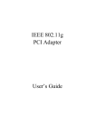 IEEE 802.11g PCI Adapter User's Guide