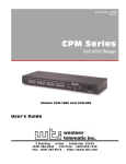 CPM Series User's Guide