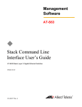 Stack Command Line Interface User's Guide