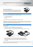 FiberX HDMI Optical Extender Pigtail User Guide